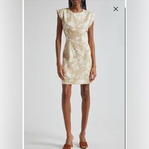 Veronica Beard Rosedale Floral Linen Blend Sheath Dress 🍍